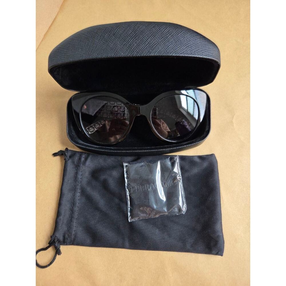 Salvatore Ferragamo Sunglasses Black Gancini SF964S 001 Logo 54-21-140 Italy - Picture 2 of 8